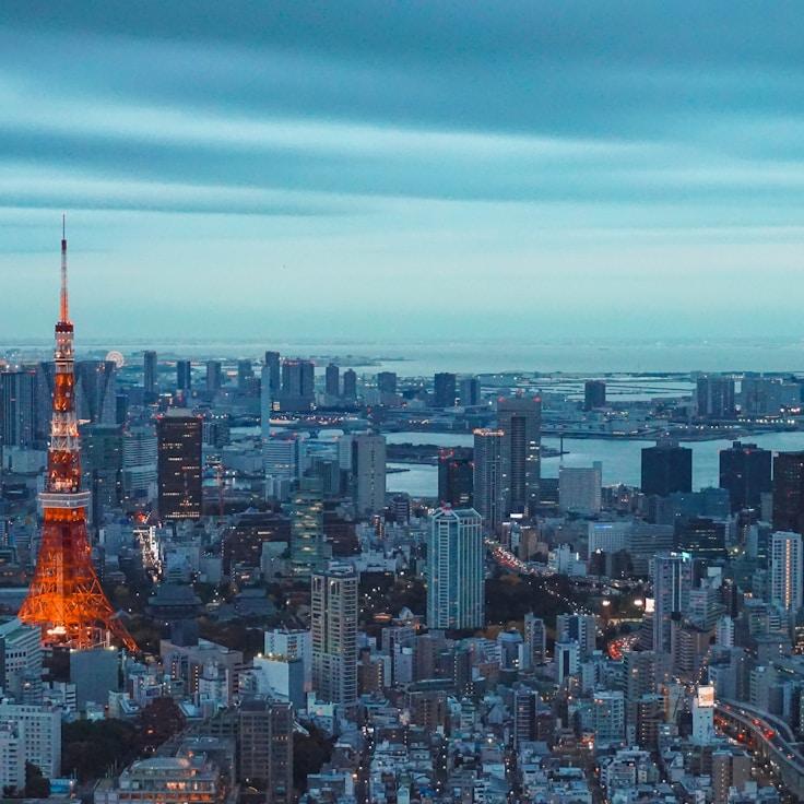 City skyline in The Hague, Netherlands